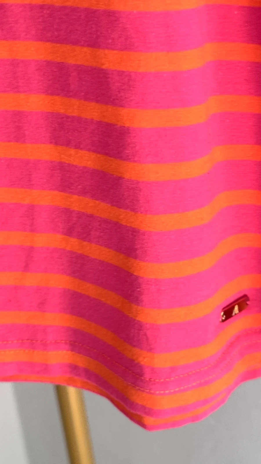 Mooie Roze en Oranje Gestreepte Tuniek T-Shirt • L/XL • TN281 – photo 3